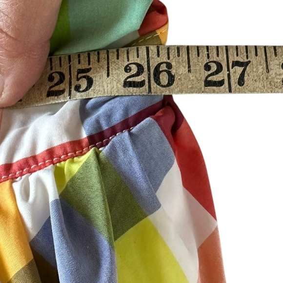 CHRISTOPHER JOHN ROGERS X TARGET MADRAS PLAID FIT & FLARE MIDI DRESS SIZE 28/30 - Picture 12 of 14